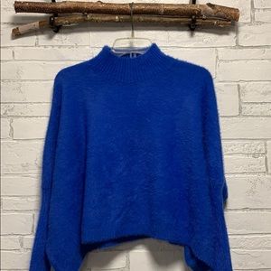 P Luca Milano eyelet crop sweater size Large